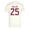 Maglia ufficiale FC Bayern Monaco Muller 25 Champions League Alternativa 2023-24 per Bambino